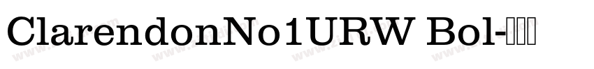 ClarendonNo1URW Bol字体转换